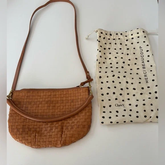 Clare V Natural Woven Shoulder Bag - Picture 4 of 7